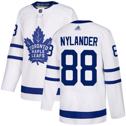 Adidas Maple Leafs #88 William Nylander White Road Authentic Stitched Youth NHL Jersey